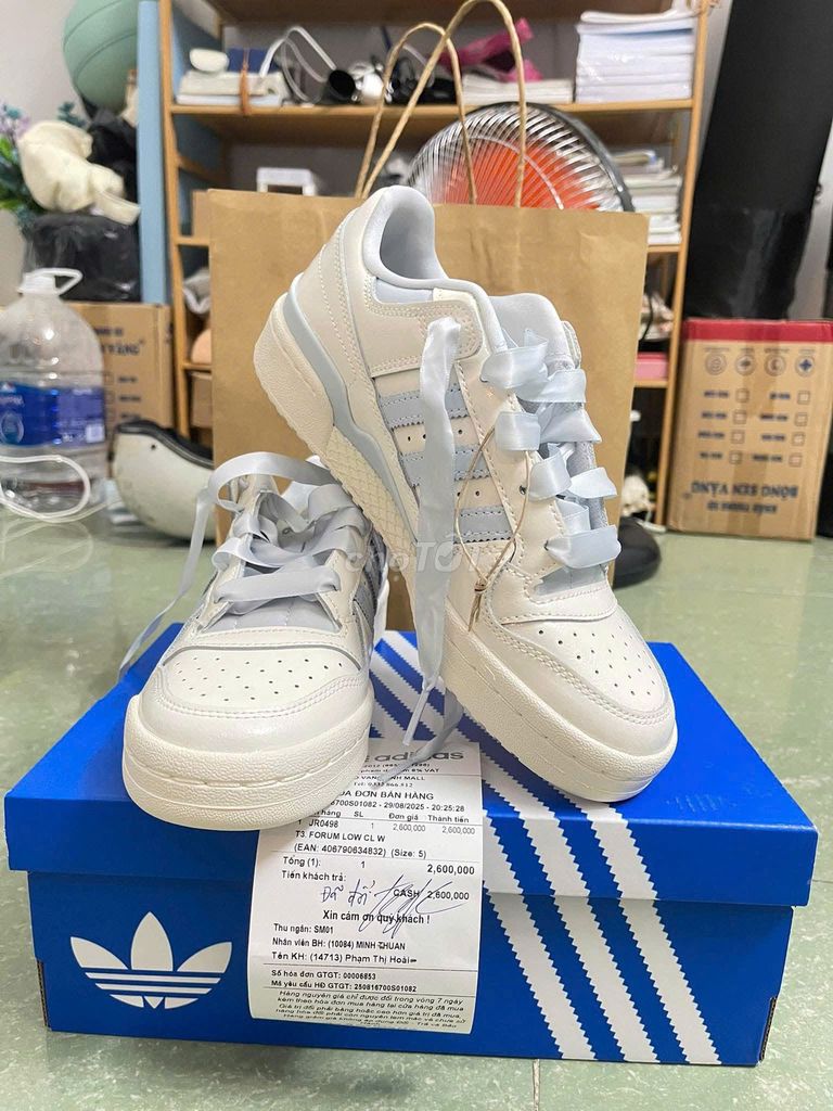 Giày Adidas Forum Low CL W Nữ Trắng size 5. Mua bán Giày dép tại Quận 10 Tp Hồ Chí Minh được đăng bởi Hợp Thành Phát Công Ty hình 1