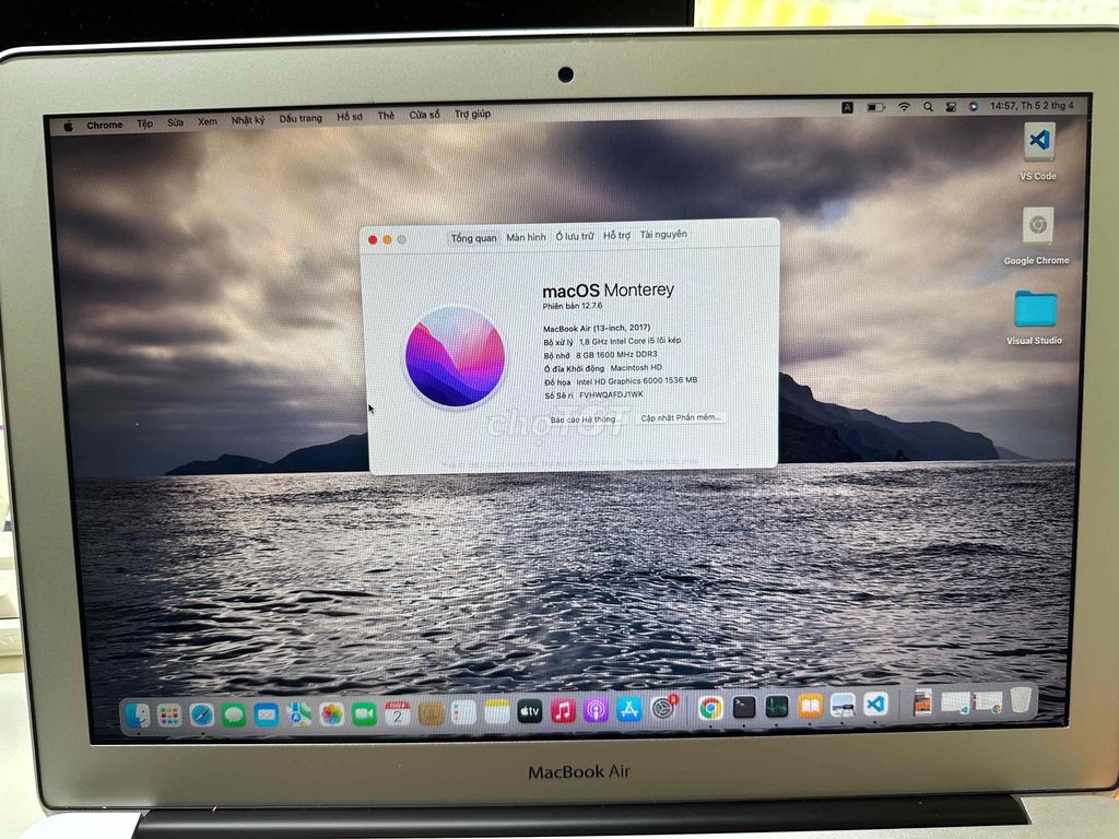 Apple MacBook Air 2017 i5 8GB/128GB. Mua bán Laptop tại Quận Cầu Giấy Hà Nội được đăng bởi Trịnh Dương hình 1