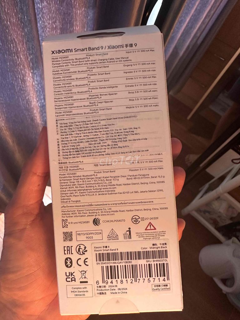 Xiaomi Smart Band 9 Đen. Mua bán Thiết bị đeo thông minh tại Thành phố Cà Mau Cà Mau được đăng bởi DuLo hình 1
