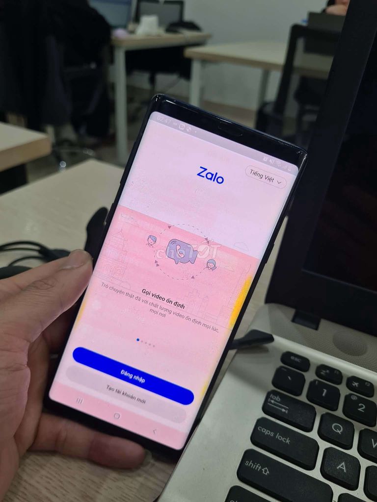 Samsung Note 9 Xanh tím ám màn. Mua bán Điện thoại tại Quận Hà Đông Hà Nội được đăng bởi Chiến  hình 1