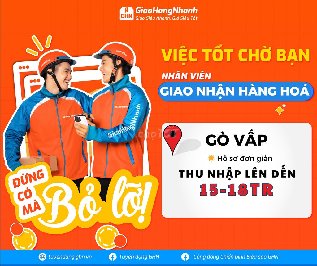 PHẠM VĂN CHIÊU TUYỂN NHÂN VIÊN GIAO HÀNG