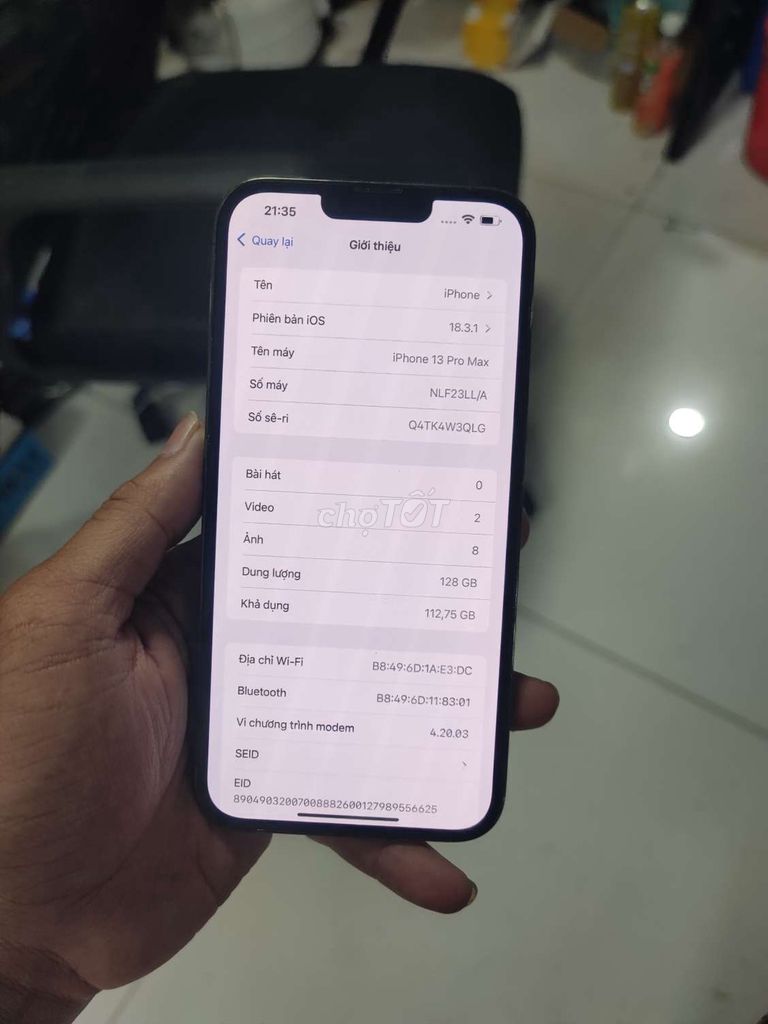 iPhone 13 Pro Max 128GB Xám bán hay giao lưu. Mua bán Điện thoại tại Huyện Đất Đỏ Bà Rịa - Vũng Tàu được đăng bởi tùng hình 1