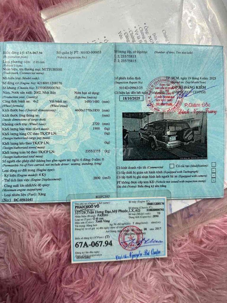 Mitsubishi Pajero 2002 3.0 bs67 máy ngon. Mua bán Ô tô tại Huyện Hóc Môn Tp Hồ Chí Minh được đăng bởi thiện hình 9