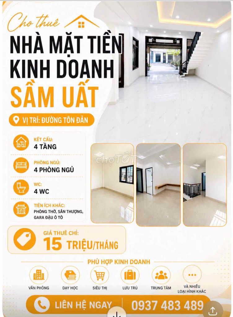 Аренда · 4 комн. · 105 м² · Quận Cẩm Lệ, ул. Đường Tôn Đản