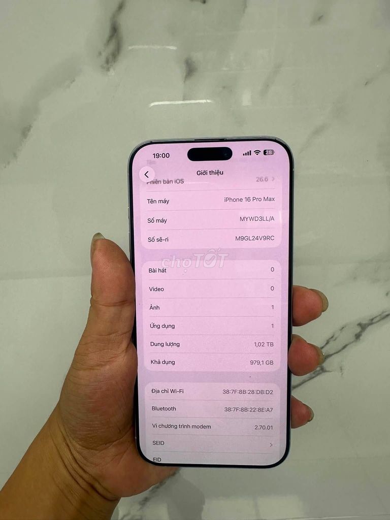 Apple iPhone 16 Pro Max 1TB Bạc 91%. Mua bán Điện thoại tại Quận 12 Tp Hồ Chí Minh được đăng bởi Hội Đồ Điện Tử hình 1