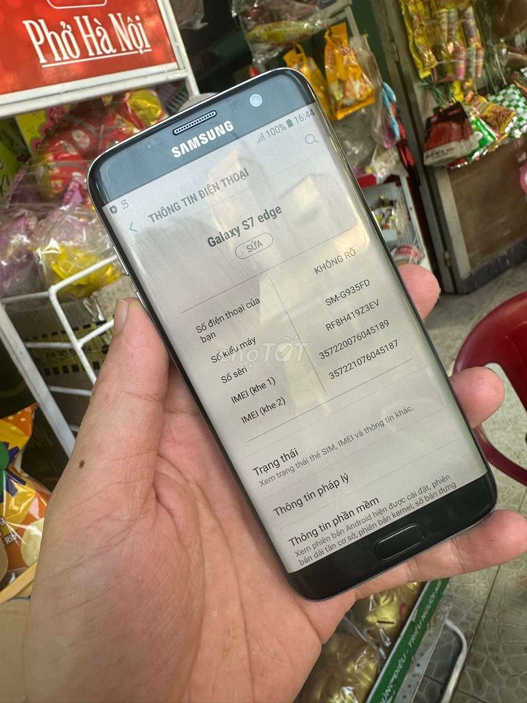 Samsung Galaxy S7 Edge Đen Đã qua sử dụng. Mua bán Điện thoại tại Quận Bình Tân Tp Hồ Chí Minh được đăng bởi nguyễn sang  hình 1