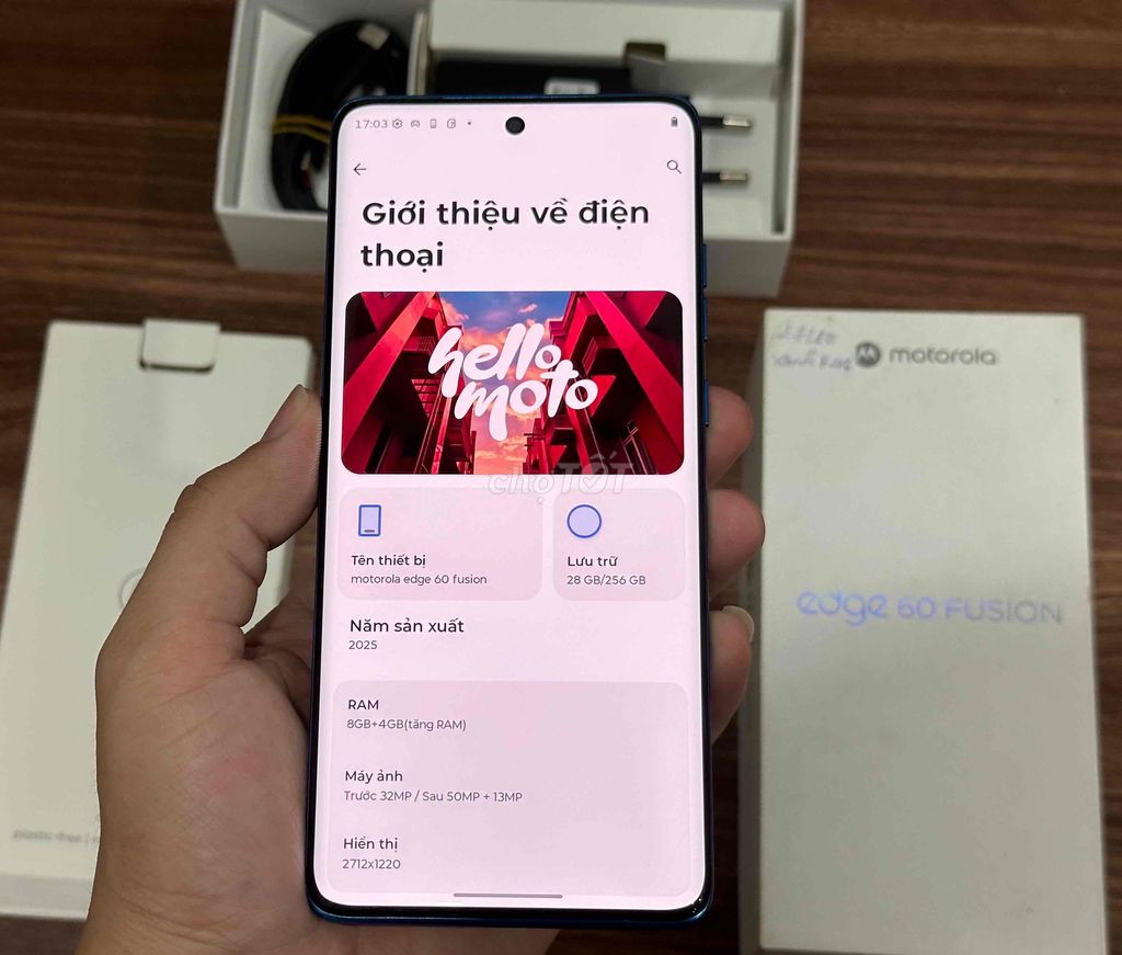 Motorola Edge 60 Fusion Xanh 8GB/256GB. Mua bán Điện thoại tại Quận Tây Hồ Hà Nội được đăng bởi Mr Trường hình 1