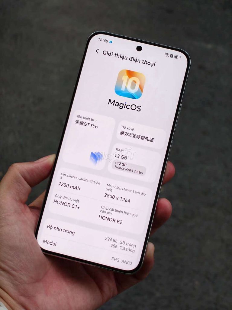 Honor GT Pro 256GB Trắng. Mua bán Điện thoại tại Thành phố Thủ Dầu Một Bình Dương được đăng bởi Phong  hình 1