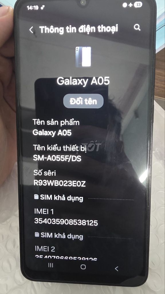 Samsung Galaxy A05 128GB Đen. Mua bán Điện thoại tại Quận 6 Tp Hồ Chí Minh được đăng bởi Trần Công Hoàn hình 1