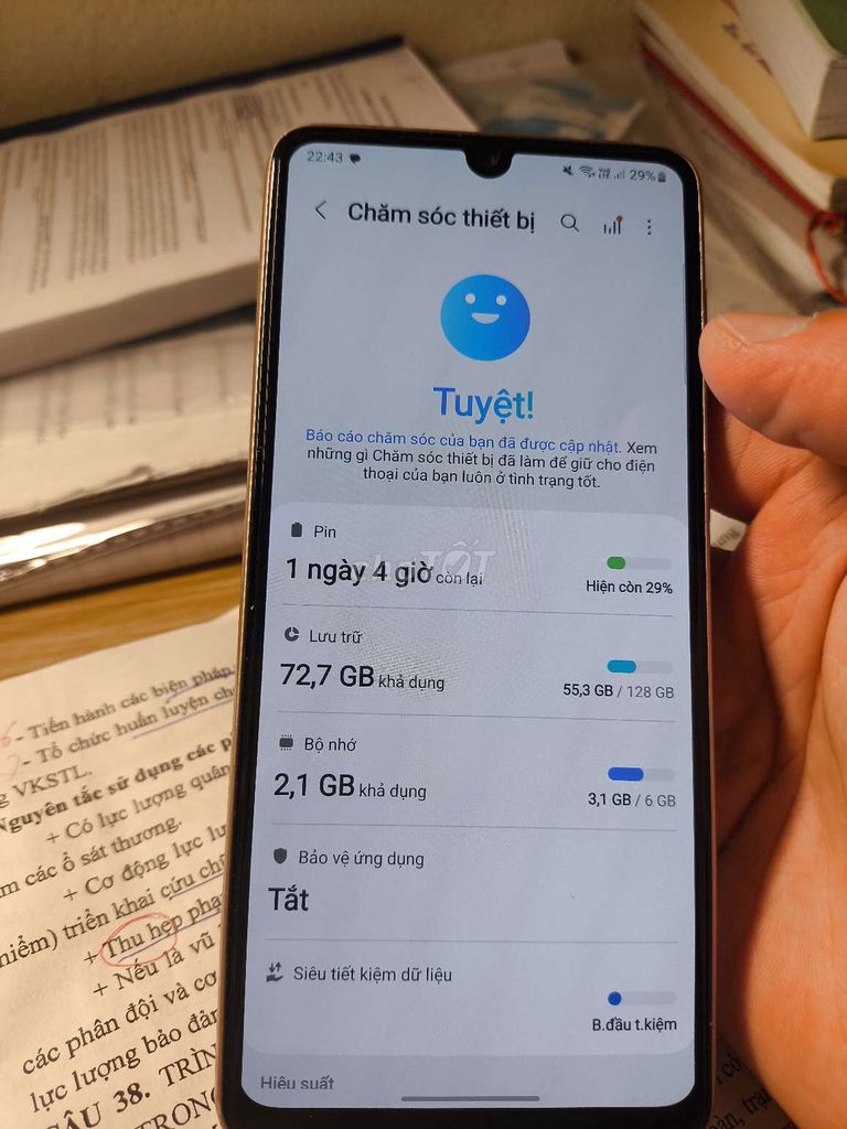 Samsung A33 5G 128GB Vàng Đã sử dụng. Mua bán Điện thoại tại Quận Hà Đông Hà Nội được đăng bởi Nam Nguyễn Hoài hình 1