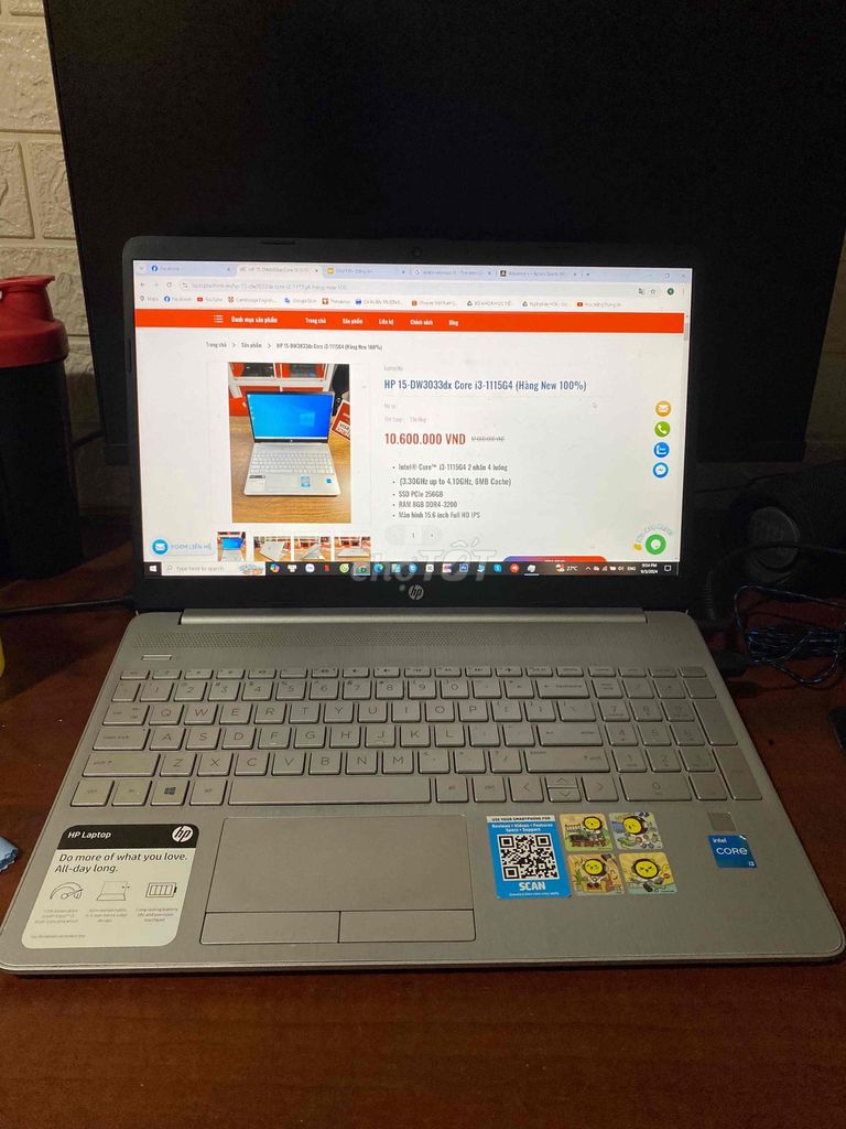 Laptop HP 15.6inch i3-1155g4 ram 16gb