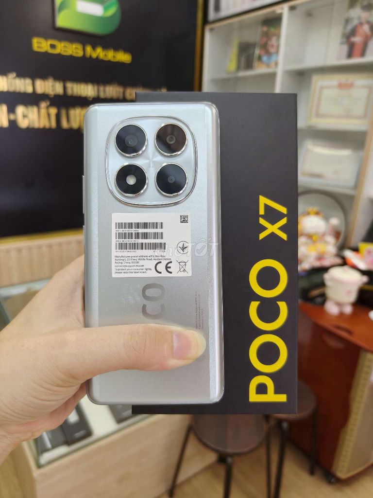 Poco X7 5G 12GB/512GB Bạc Like New. Mua bán Điện thoại tại Quận Hai Bà Trưng Hà Nội được đăng bởi Boss Mobile hình 1