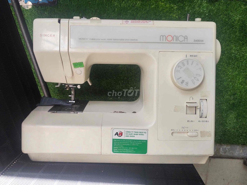 Máy may Singer Monica 5400DX Trắng. Mua bán Nội thất, đồ gia dụng khác tại Quận Gò Vấp Tp Hồ Chí Minh được đăng bởi Hải hình 1
