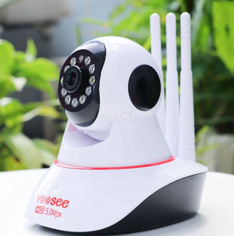 CAMERA YOOSEE 3RÂUXOAY,ĐÀM THOẠI,LED MÀU,XEM TỪ XA