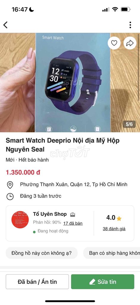 Smart Watch mới Đẹp Rẻ.