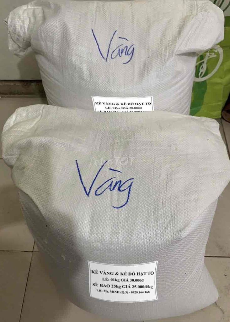 KÊ ĐỎ & KÊ VÀNG HẠT BỰ SỈ & LẺ.