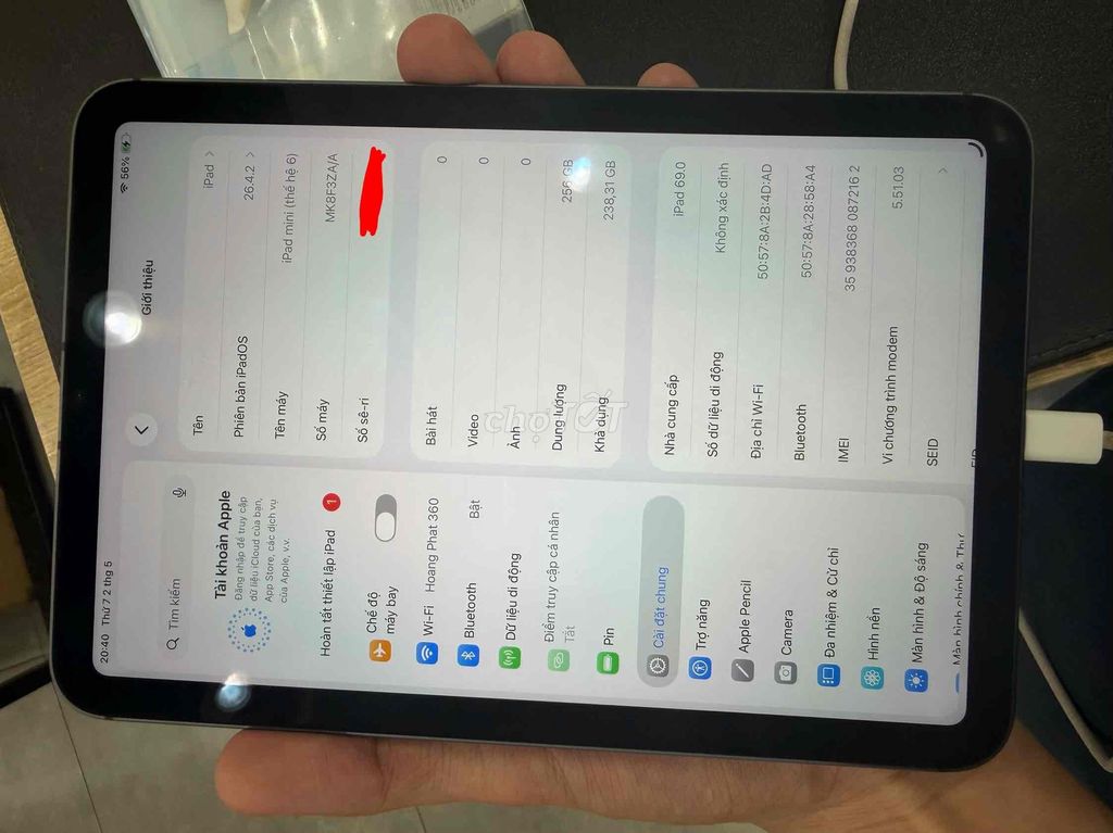 Apple iPad mini 6 256GB Xám. Mua bán Máy tính bảng tại Quận 7 Tp Hồ Chí Minh được đăng bởi Duy Duc Long hình 1