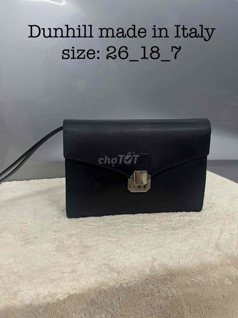 clutch cầm tay DUNHILL size 26x18x7