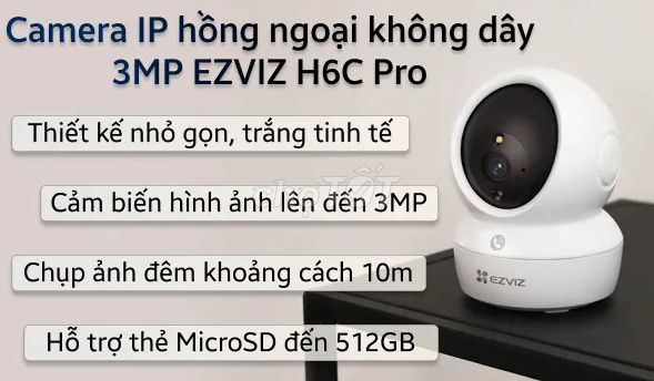 Thanh lý giá tốt Cam IP có màu ban đêm H6C 3Mp