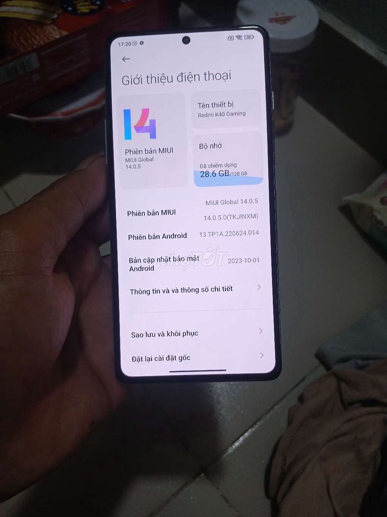 Xiaomi Redmi K40 Gaming 8GB/128GB Bạc. Mua bán Điện thoại tại Quận 12 Tp Hồ Chí Minh được đăng bởi a Tam Grab  hình 1