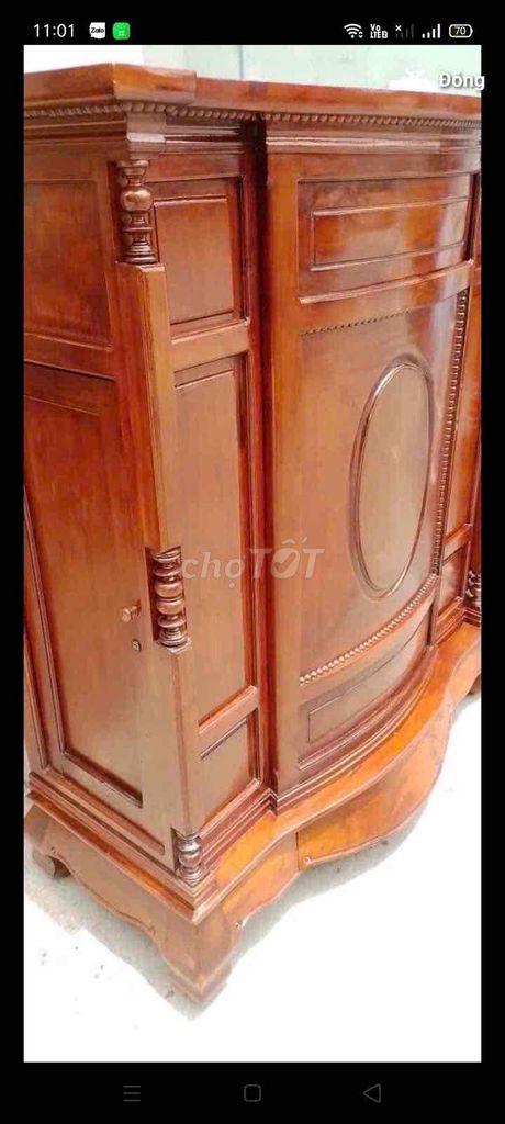 Tủ gỗ nâu. Mua bán Tủ, kệ gia đình tại Quận Bình Tân Tp Hồ Chí Minh được đăng bởi Gia My hình 1