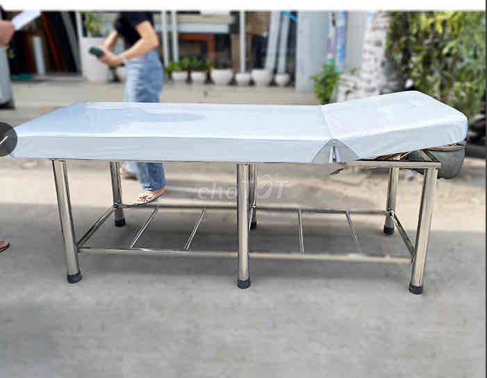 Giường massage Inox Simili Trắng. Mua bán Đồ chuyên dụng, Giống nuôi trồng tại Thị xã Gò Công Tiền Giang được đăng bởi Tuấn Trần hình 1