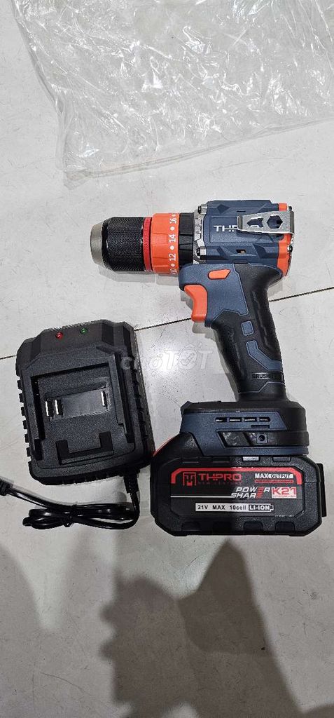 Máy khoan pin THPRO POWER K21 Không chổi than. Mua bán Đồ chuyên dụng, Giống nuôi trồng tại Quận Liên Chiểu Đà Nẵng được đăng bởi Lâm Hải hình 1