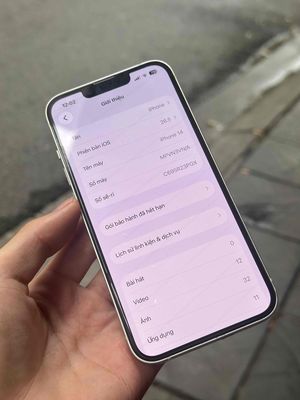Apple iPhone 14 128GB Trắng Vỡ lưng