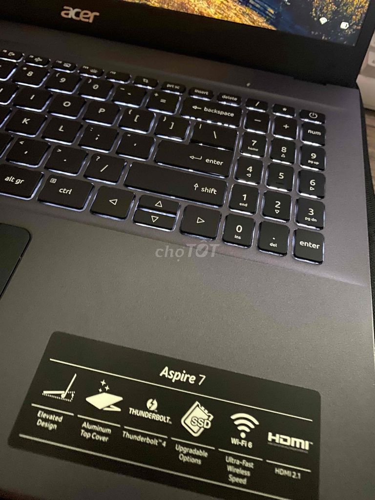 ACER ASPIER 7 RTX 3050 còn bảo hành 6 tháng. Mua bán Laptop tại Quận Gò Vấp Tp Hồ Chí Minh được đăng bởi Quoc Viet hình 3