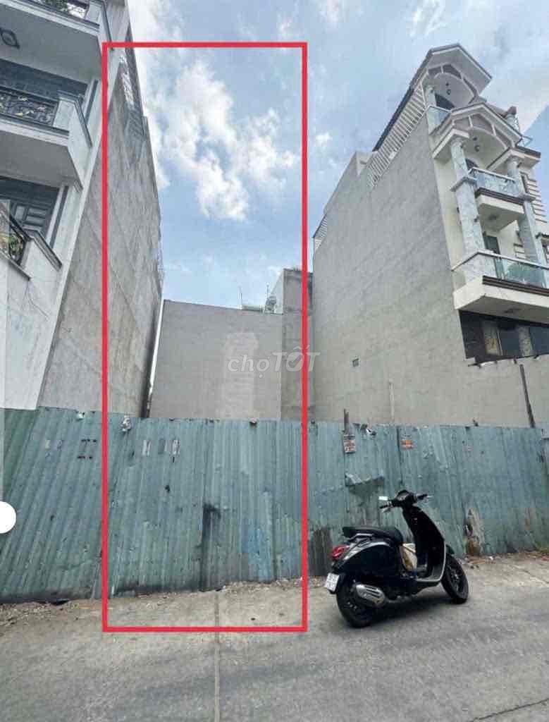 Bán Đất Gò Xoài, 75m2, ngang 5x15m, full thổ, hẻm ÔTÔ 6m thông, xây CT