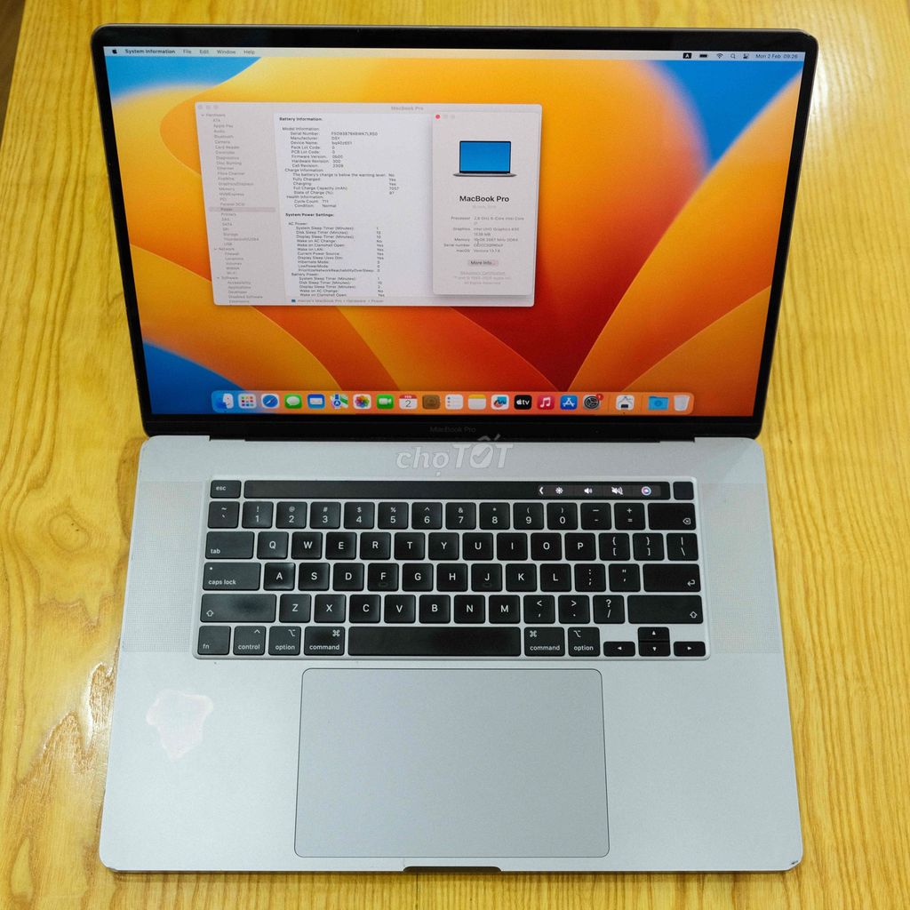 Macbook Pro 2019 16" i7/16/256 touchbar. Mua bán Laptop tại Quận Cầu Giấy Hà Nội được đăng bởi Mạnh Cường hình 1