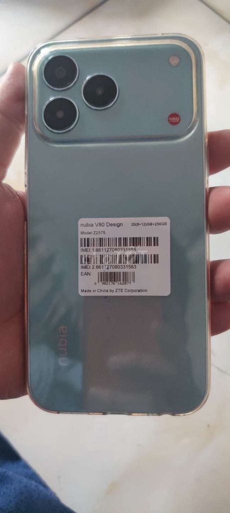 Nubia V80 Design 256GB Xanh. Mua bán Điện thoại tại Thành phố Thủ Dầu Một Bình Dương được đăng bởi Andy Tuan hình 1