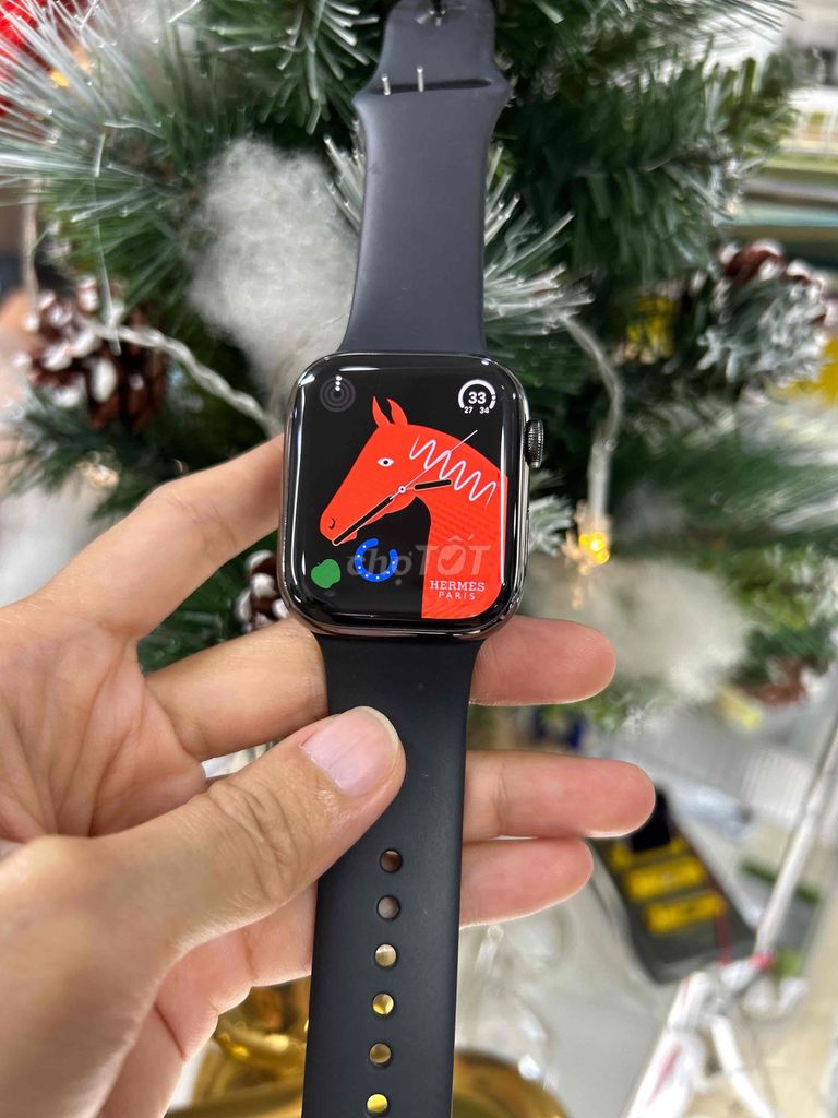 Apple Watch Series 9 Thép Đen Hermès 45mm. Mua bán Thiết bị đeo thông minh tại Quận 5 Tp Hồ Chí Minh được đăng bởi A C V N hình 1