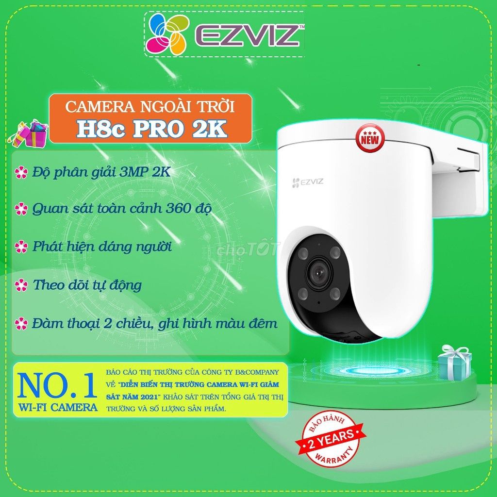 Camera wifi EZVIZ H8C pro 3mp tặng thẻ nhớ 64GB. Mua bán Máy ảnh, Máy quay tại Quận Bắc Từ Liêm Hà Nội được đăng bởi Nam  hình 1