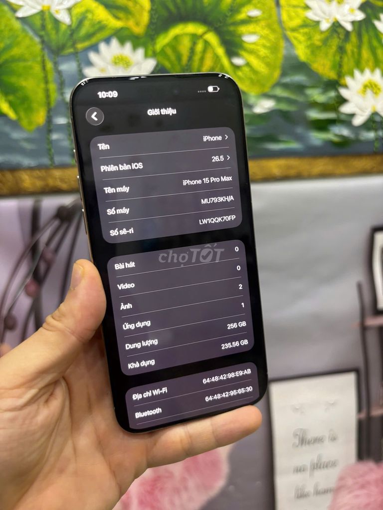 Apple iPhone 15 Pro Max 256GB Xám Đã sử dụng. Mua bán Điện thoại tại Quận Bắc Từ Liêm Hà Nội được đăng bởi Cửa hàng Bính Táo hình 1