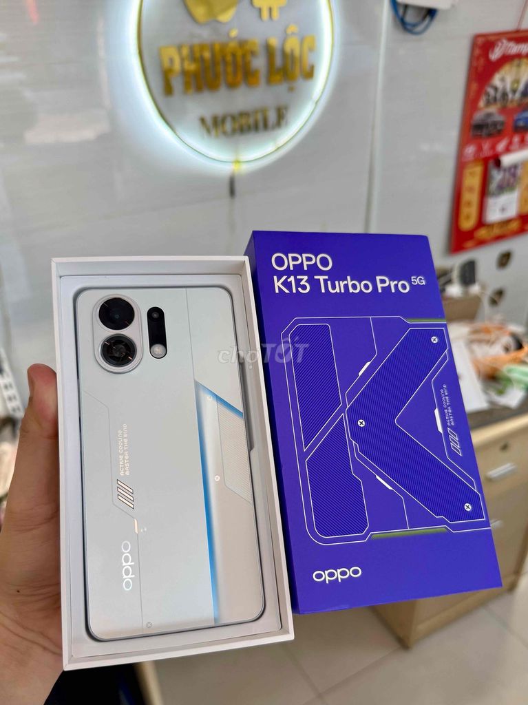 Oppo K13 Turbo Pro 5G 256GB Trắng Bạc. Mua bán Điện thoại tại Thành phố Mỹ Tho Tiền Giang được đăng bởi Phước Lộc Mobile Mỹ Tho hình 1