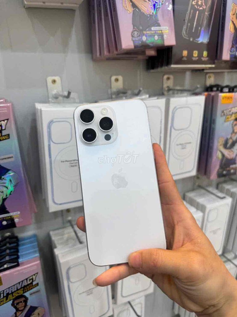 Apple iPhone 15 Pro Max 256GB Trắng zin. Mua bán Điện thoại tại Quận Bắc Từ Liêm Hà Nội được đăng bởi Táo Sinh Viên  hình 1