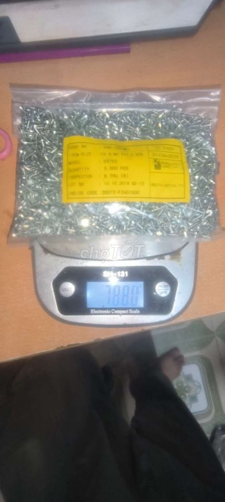 Vít ESTEC 2mm x 7.2mm Đầu bằng Cổ côn 5000 con. Mua bán Nội thất, đồ gia dụng khác tại Thành phố Biên Hòa Đồng Nai được đăng bởi Lộc Nguyễn hình 1