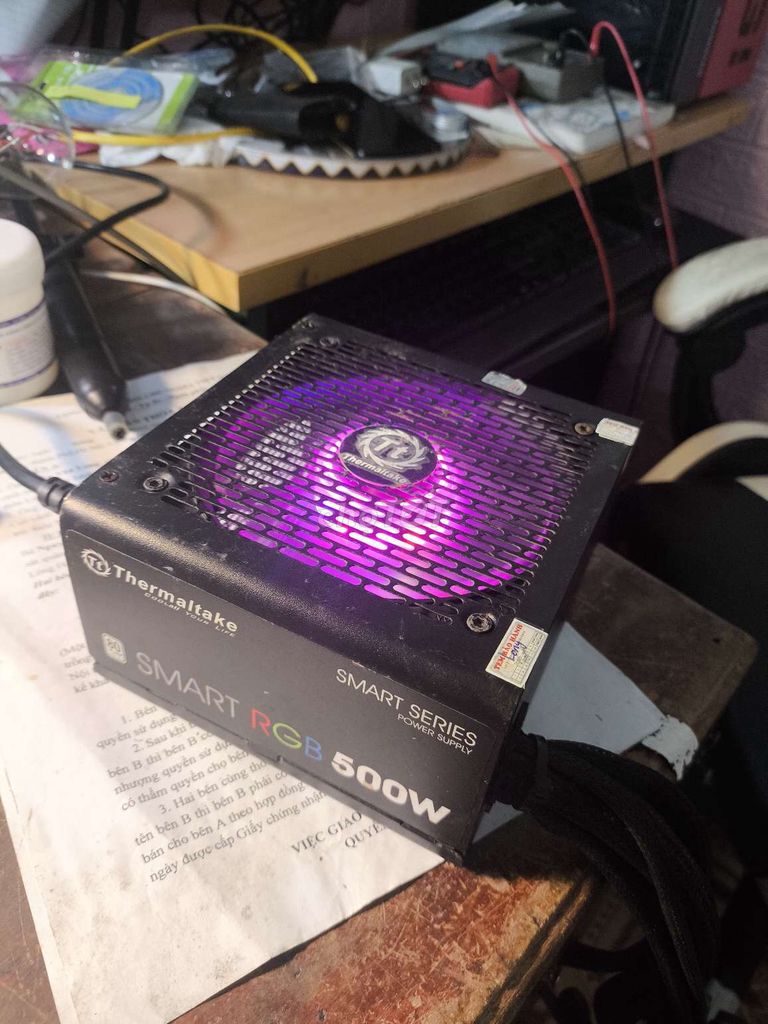 Nguồn Thermaltake Smart RGB 500W 80 Plus. Mua bán Linh kiện (RAM, Card...) tại Thị xã Sơn Tây Hà Nội được đăng bởi Long chuyên linh kiện điện tử hình 1