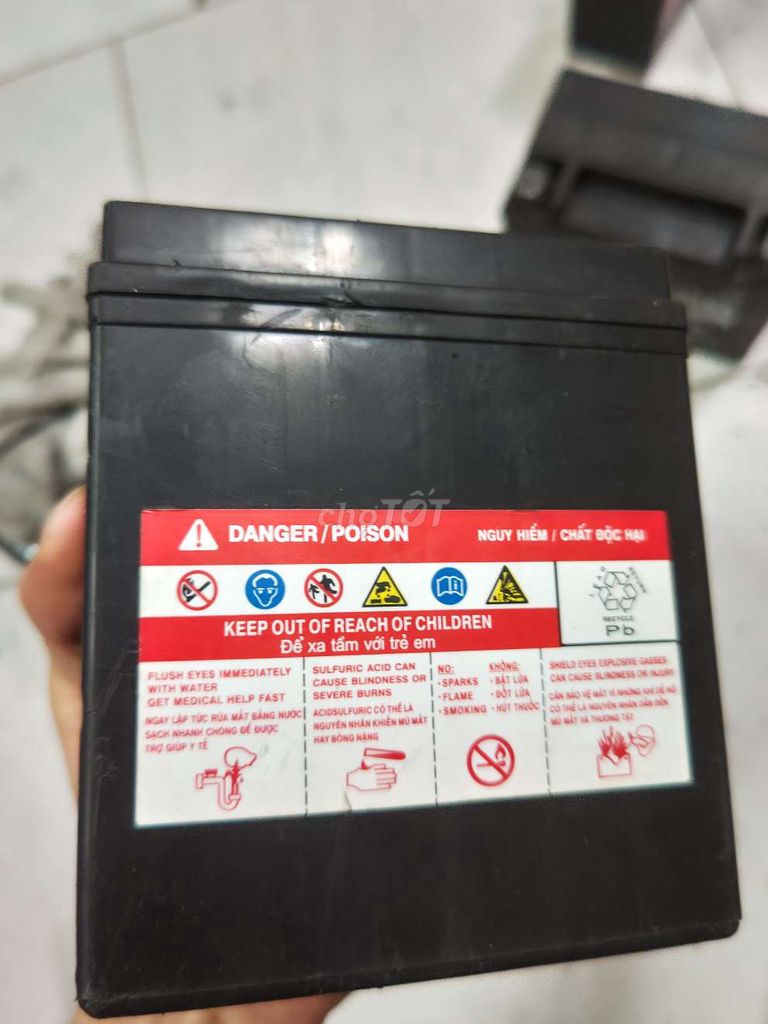 Bình ắc quy xe GS GT7AH Sh150 Dylan Vespa Zip @. Mua bán Phụ tùng xe tại Quận Tân Phú Tp Hồ Chí Minh được đăng bởi Long hình 2