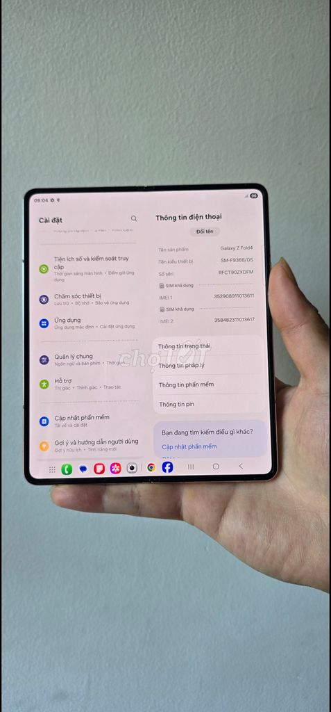 Samsung zfod 4 12/512gb zin đẹp siêu mượt. Mua bán Điện thoại tại Quận Hải Châu Đà Nẵng được đăng bởi Minh hình 1