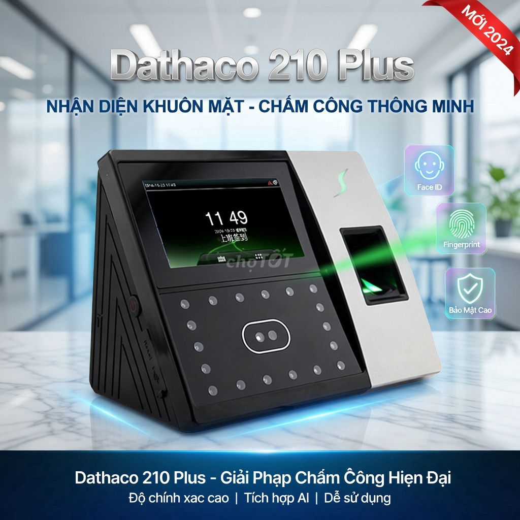 Máy chấm công Dathaco 210 Plus Nhận diện khuôn mặt. Mua bán Đồ dùng văn phòng tại Huyện Củ Chi Tp Hồ Chí Minh được đăng bởi dathaco viet nam hình 1