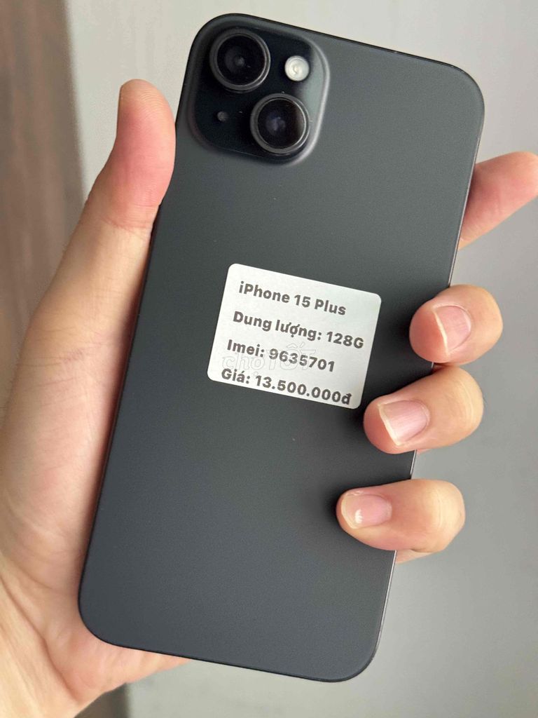 iPhone 15 Plus 128GB Đen máy đẹp nét keng. Mua bán Điện thoại tại Thành phố Buôn Ma Thuột Đắk Lắk được đăng bởi Nguyễn Hoàng hình 1
