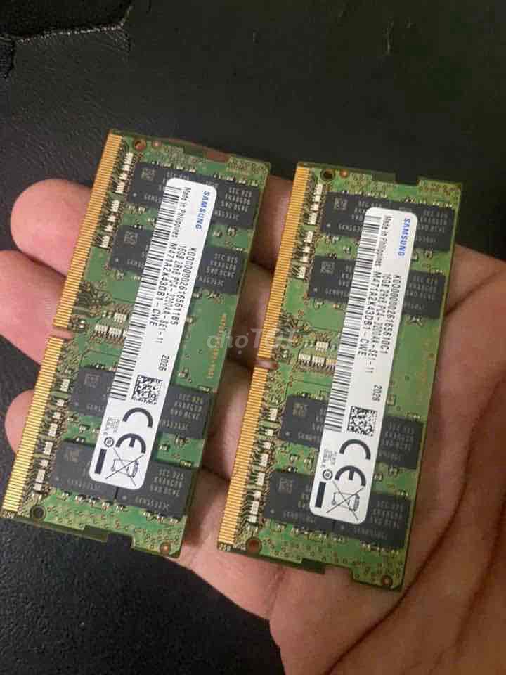 Cặp Ram Samsung 16G ddr4 Bus 3200mhz zin đét