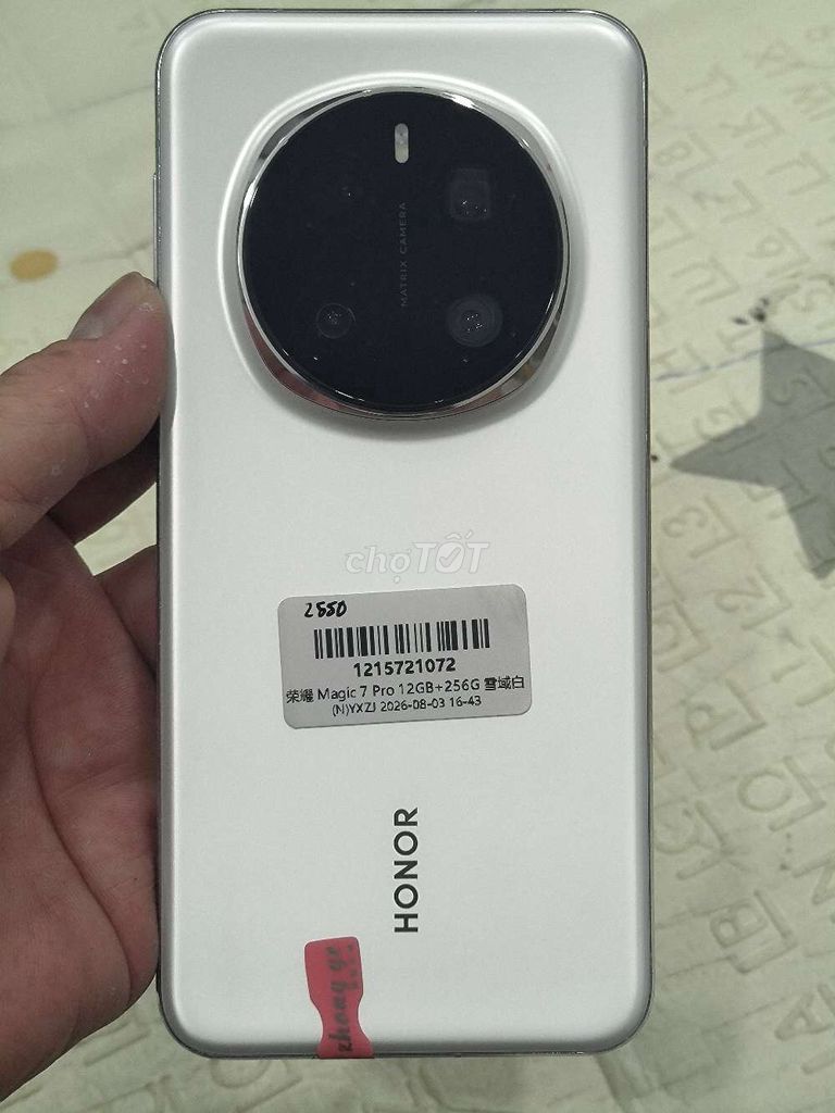 Honor Magic 7 Pro 256GB Trắng 12GB. Mua bán Điện thoại tại Quận Hoàng Mai Hà Nội được đăng bởi Nguyennoi hình 1