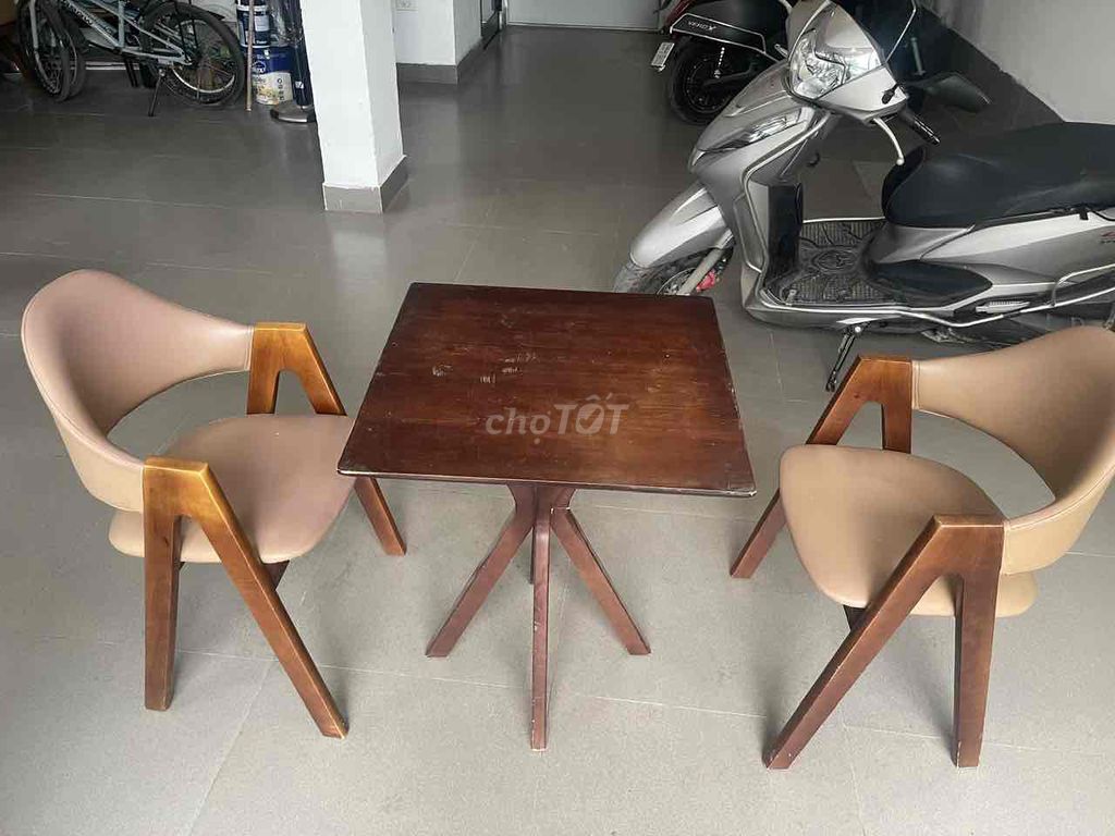 Bộ bàn ghế Gỗ Da Hiện đại Nâu Kem. Mua bán Bàn ghế tại Quận Tây Hồ Hà Nội được đăng bởi Bùi Lan hình 1