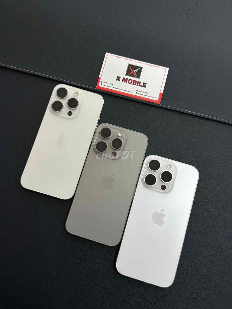 IPHONE 15 PRO 128/256GB BẢN QTE ĐẸP ZIN KÈM BHV. Mua bán Điện thoại tại Huyện Trảng Bom Đồng Nai được đăng bởi X Mobile Trảng Bom hình 1