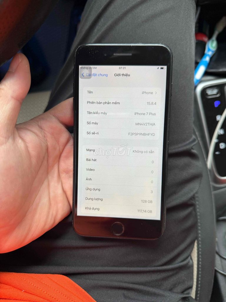 iPhone 7 Plus 128GB Đen Đã sử dụng. Mua bán Điện thoại tại Thành phố Phủ Lý Hà Nam được đăng bởi Hải Đăng hình 1