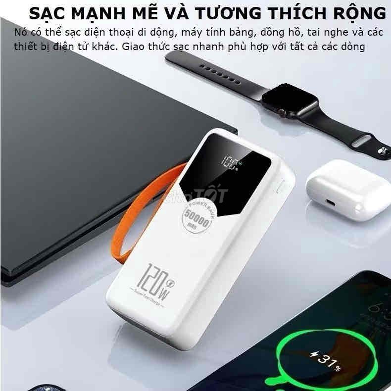 Sạc dự phòng Gutek GT230 sạc nhanh 120W 50000mAh p