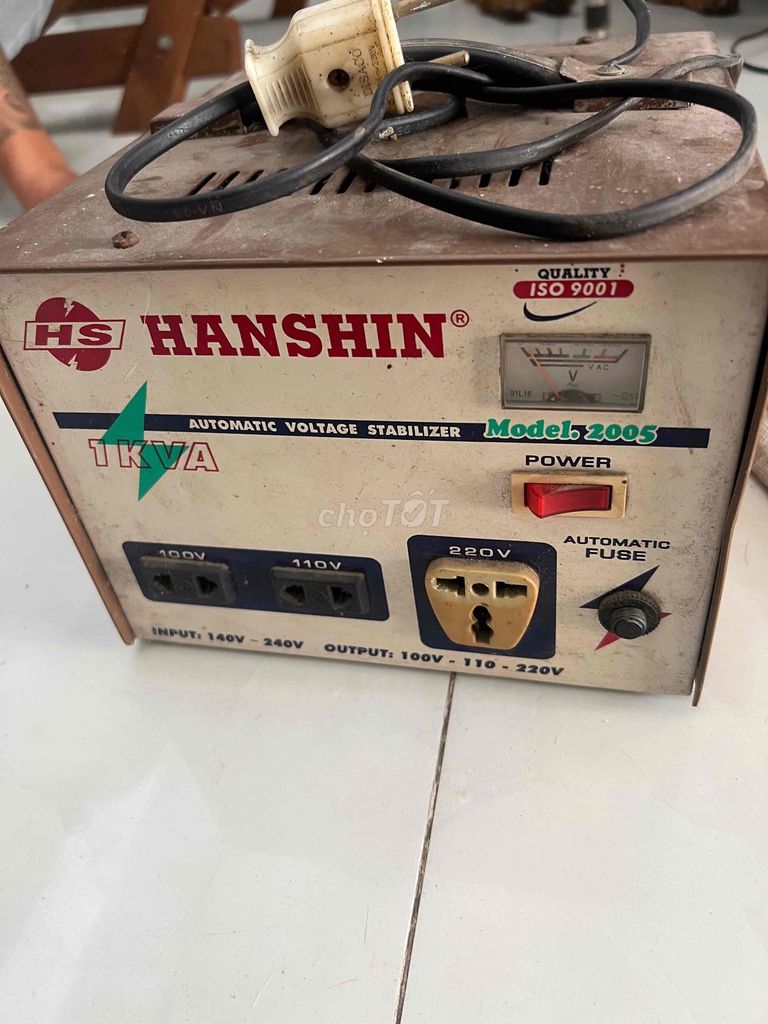 Ổn áp Hanshin 2005 1KVA. Mua bán Đồ chuyên dụng, Giống nuôi trồng tại Thị xã Tân Uyên Bình Dương được đăng bởi nguyễn châu tuấn anh hình 1